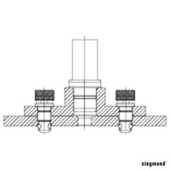 2 - 000570: 28 - > 16 Adapter Plate (Burnished/Nitrided) - 16mm Welding Table Accessories by Siegmund - The Flattest, Most Reliable Welding Tables & Fixturing Accessories in the World