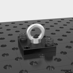 2 - 000830.N: Shipping Bracket with Fastening Plate (Nitrided) - 28mm Welding Table Accessories by Siegmund - The Flattest, Most Reliable Welding Tables & Fixturing Accessories in the World