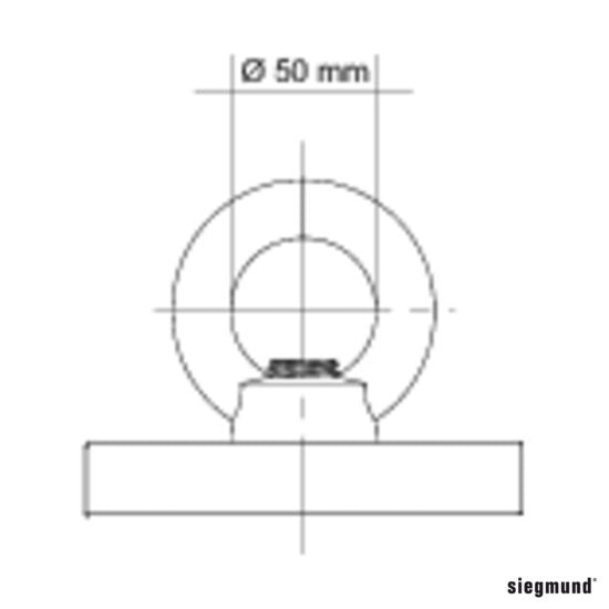 2 - 000830.N: Shipping Bracket with Fastening Plate (Nitrided) - 28mm Welding Table Accessories by Siegmund - The Flattest, Most Reliable Welding Tables & Fixturing Accessories in the World