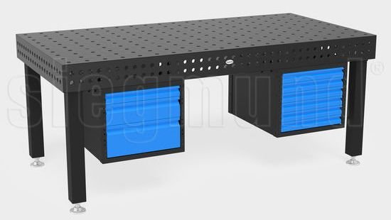 2 - 004210: 180mm Drawer for the Siegmund Welding Tables - 16mm Welding Table Accessories by Siegmund - The Flattest, Most Reliable Welding Tables & Fixturing Accessories in the World