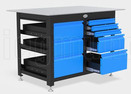 2 - 004210: 180mm Drawer for the Siegmund Welding Tables - 16mm Welding Table Accessories by Siegmund - The Flattest, Most Reliable Welding Tables & Fixturing Accessories in the World