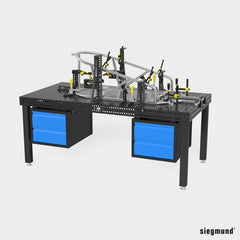 2 - 004230: 180 mm Drawer With Clip Rail for Sub Table Box - 16mm Welding Table Accessories by Siegmund - The Flattest, Most Reliable Welding Tables & Fixturing Accessories in the World