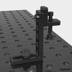 2 - 160105.N: 50 L Stop and Clamping Square (Nitrided) - 16mm Welding Table Accessories by Siegmund - The Flattest, Most Reliable Welding Tables & Fixturing Accessories in the World