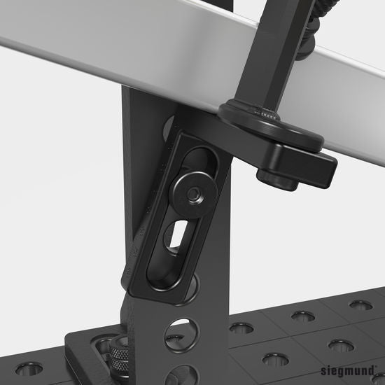 2 - 160110.N: 90mm L Stop and Clamping Square (Nitrided) - 16mm Welding Table Accessories by Siegmund - The Flattest, Most Reliable Welding Tables & Fixturing Accessories in the World