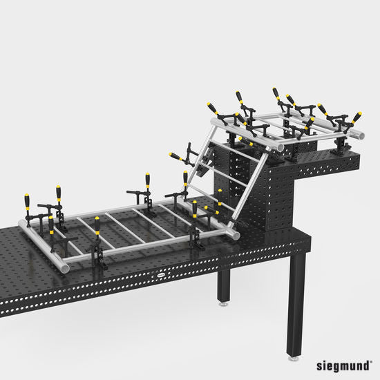 2 - 160110.N: 90mm L Stop and Clamping Square (Nitrided) - 16mm Welding Table Accessories by Siegmund - The Flattest, Most Reliable Welding Tables & Fixturing Accessories in the World