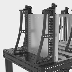 2 - 160134.N: 500 GK Left Stop and Clamping Square (Nitrided) - 16mm Welding Table Accessories by Siegmund - The Flattest, Most Reliable Welding Tables & Fixturing Accessories in the World