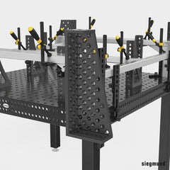 2 - 160142.N: 500 D Stop and Clamping Square (Nitrided) - 16mm Welding Table Accessories by Siegmund - The Flattest, Most Reliable Welding Tables & Fixturing Accessories in the World