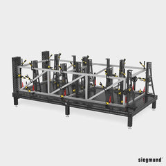 2 - 160146.N: 750 GK Left Stop and Clamping Square (Nitrided) - 16mm Welding Table Accessories by Siegmund - The Flattest, Most Reliable Welding Tables & Fixturing Accessories in the World