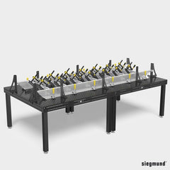 2 - 160162.N: 300 G Stop and Clamping Square (Nitrided) - 16mm Welding Table Accessories by Siegmund - The Flattest, Most Reliable Welding Tables & Fixturing Accessories in the World