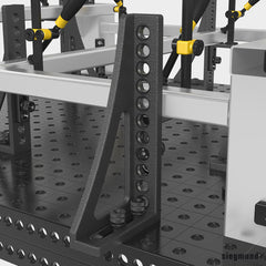 2 - 160162.N: 300 G Stop and Clamping Square (Nitrided) - 16mm Welding Table Accessories by Siegmund - The Flattest, Most Reliable Welding Tables & Fixturing Accessories in the World