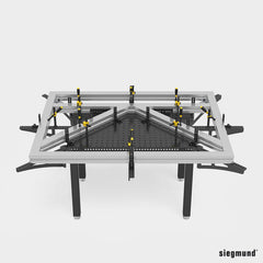 2 - 160164.N: 500 G Stop and Clamping Square (Nitrided) - 16mm Welding Table Accessories by Siegmund - The Flattest, Most Reliable Welding Tables & Fixturing Accessories in the World