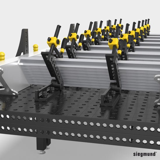 2 - 160170.N: Universal Mechanical Clamping Angle (Nitrided) - 16mm Welding Table Accessories by Siegmund - The Flattest, Most Reliable Welding Tables & Fixturing Accessories in the World