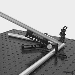 2 - 160171: Universal Hydromechanical Clamping Angle (Burnished) - 16mm Welding Table Accessories by Siegmund - The Flattest, Most Reliable Welding Tables & Fixturing Accessories in the World