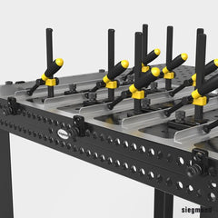 2 - 160407.N: 50mm L Universal Stop (Nitrided) - 16mm Welding Table Accessories by Siegmund - The Flattest, Most Reliable Welding Tables & Fixturing Accessories in the World