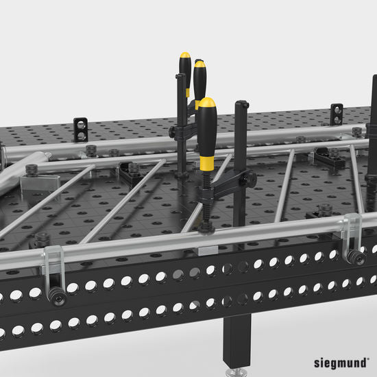 2 - 160415: 12x78mm Flex Stop (Galvanized Steel) - 16mm Welding Table Accessories by Siegmund - The Flattest, Most Reliable Welding Tables & Fixturing Accessories in the World