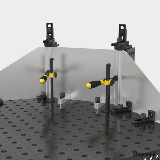 2 - 160418: 24x97mm Flex Stop (Galvanized Steel) - 16mm Welding Table Accessories by Siegmund - The Flattest, Most Reliable Welding Tables & Fixturing Accessories in the World