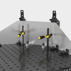 2 - 160418: 24x97mm Flex Stop (Galvanized Steel) - 16mm Welding Table Accessories by Siegmund - The Flattest, Most Reliable Welding Tables & Fixturing Accessories in the World