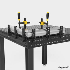 2 - 160422.N: 150mm L Universal Stop (Nitrided) - 16mm Welding Table Accessories by Siegmund - The Flattest, Most Reliable Welding Tables & Fixturing Accessories in the World