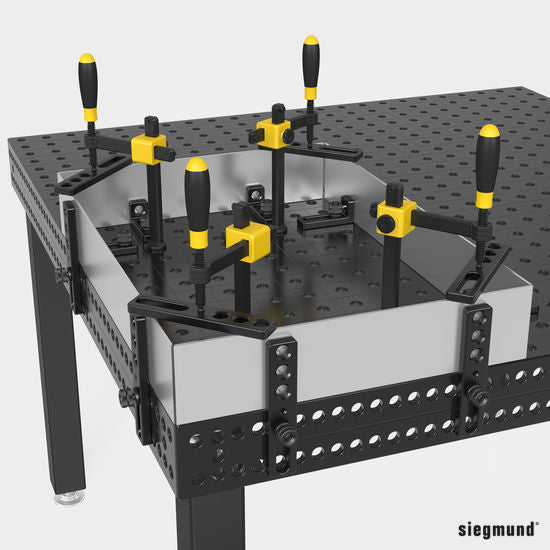 2 - 160450.N: Universal Stop & Clamping Bridge (Nitrided) - 16mm Welding Table Accessories by Siegmund - The Flattest, Most Reliable Welding Tables & Fixturing Accessories in the World