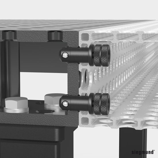 2 - 160511: Fast Clamping Bolt without Double Slot (Burnished) - 16mm Welding Table Accessories by Siegmund - The Flattest, Most Reliable Welding Tables & Fixturing Accessories in the World