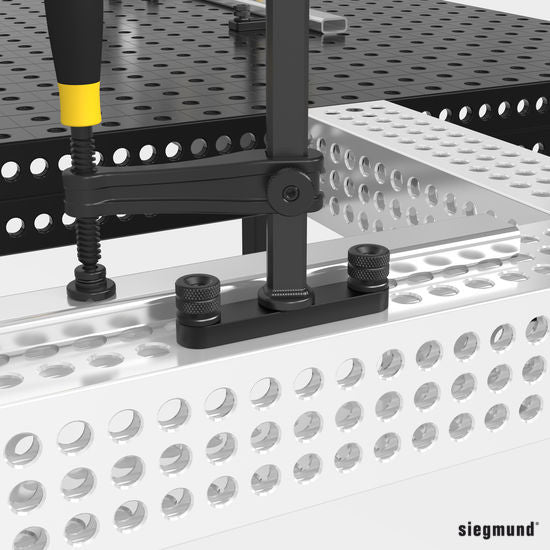 2 - 160511: Fast Clamping Bolt without Double Slot (Burnished) - 16mm Welding Table Accessories by Siegmund - The Flattest, Most Reliable Welding Tables & Fixturing Accessories in the World