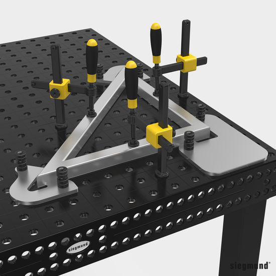 2 - 160571: Short Adjustable Fast Clamping Bolt without Slot (Burnished) - 16mm Welding Table Accessories by Siegmund - The Flattest, Most Reliable Welding Tables & Fixturing Accessories in the World