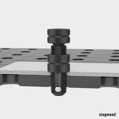 2 - 160571: Short Adjustable Fast Clamping Bolt without Slot (Burnished) - 16mm Welding Table Accessories by Siegmund - The Flattest, Most Reliable Welding Tables & Fixturing Accessories in the World