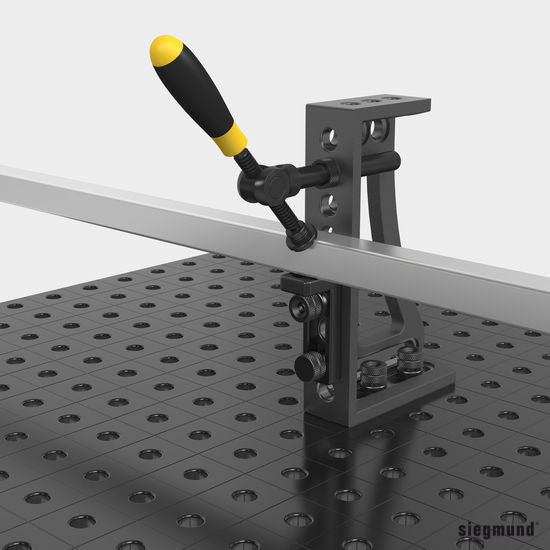 2 - 160604: Universal Basic Pipe Clamp (Burnished) - 16mm Welding Table Accessories by Siegmund - The Flattest, Most Reliable Welding Tables & Fixturing Accessories in the World