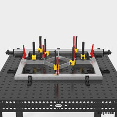 2 - 160606: Professional Fast Tension Clamp (Burnished) - 16mm Welding Table Accessories by Siegmund - The Flattest, Most Reliable Welding Tables & Fixturing Accessories in the World