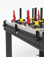 2 - 160606: Professional Fast Tension Clamp (Burnished) - 16mm Welding Table Accessories by Siegmund - The Flattest, Most Reliable Welding Tables & Fixturing Accessories in the World