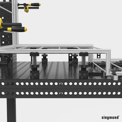 2 - 160649.2: 100mm Prism Extension (Burnished) - 16mm Welding Table Accessories by Siegmund - The Flattest, Most Reliable Welding Tables & Fixturing Accessories in the World