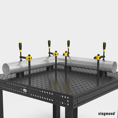 2 - 160652.1.PA: Ø 80mm / 120° Prism with Screwed - In Collar (Polyamide) - 16mm Welding Table Accessories by Siegmund - The Flattest, Most Reliable Welding Tables & Fixturing Accessories in the World