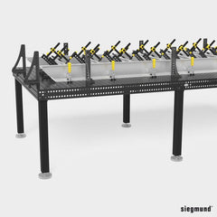 2 - 160875.X: 750mm Leg with Floor Anchoring for the Siegmund System 16 Welding Tables - 16mm Welding Table Accessories by Siegmund - The Flattest, Most Reliable Welding Tables & Fixturing Accessories in the World