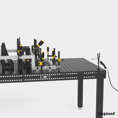 2 - 160920: Burner Holder (Burnished) - 16mm Welding Table Accessories by Siegmund - The Flattest, Most Reliable Welding Tables & Fixturing Accessories in the World