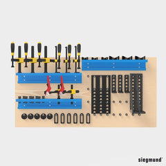 2 - 160930: Module for Tool Wall with Sleeves (Varnished) - 16mm Welding Table Accessories by Siegmund - The Flattest, Most Reliable Welding Tables & Fixturing Accessories in the World