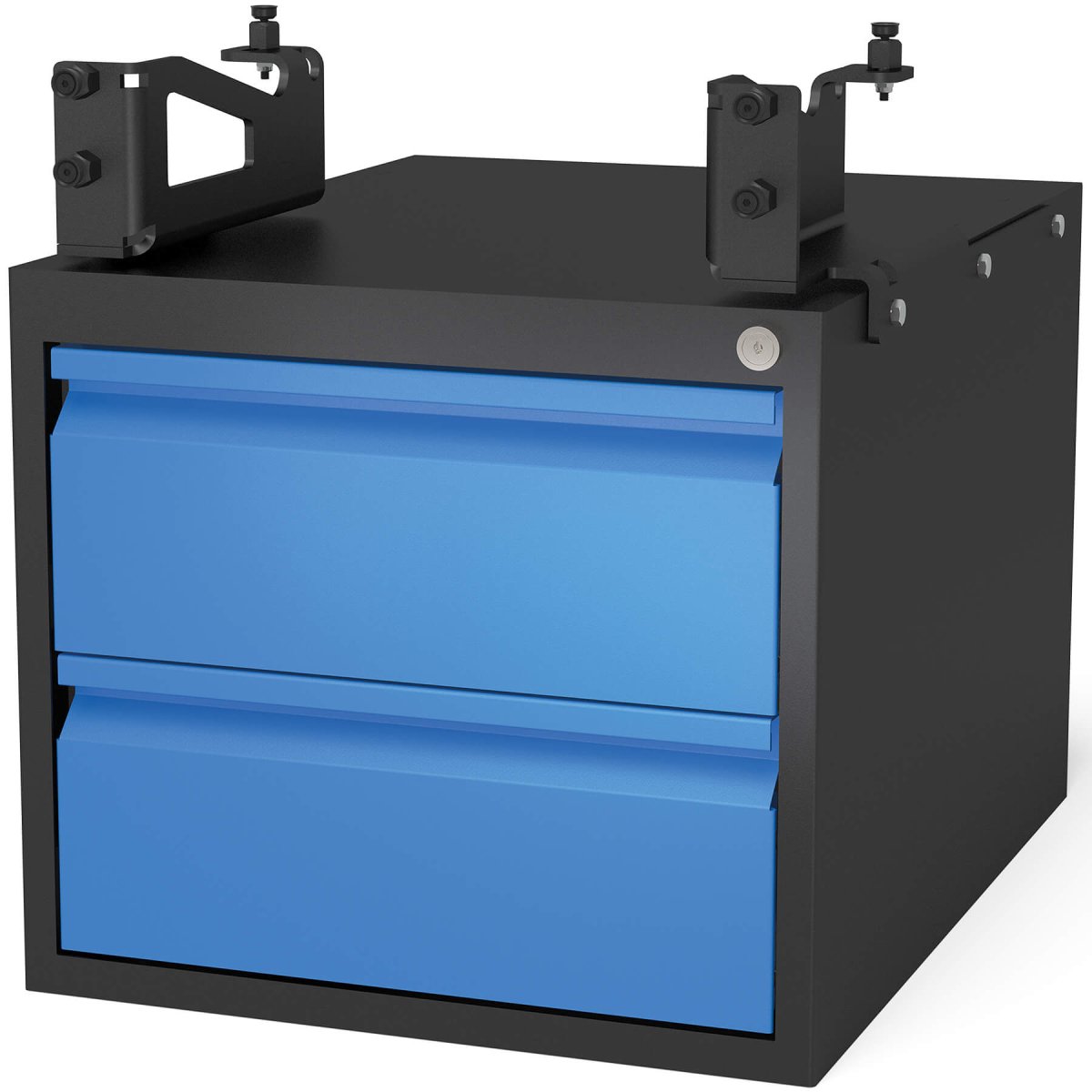 2 - 160990.1: Lockable 2 Drawer Sub Table Box Set for the System 16 Welding Tables - 16mm Welding Table Accessories by Siegmund - The Flattest, Most Reliable Welding Tables & Fixturing Accessories in the World