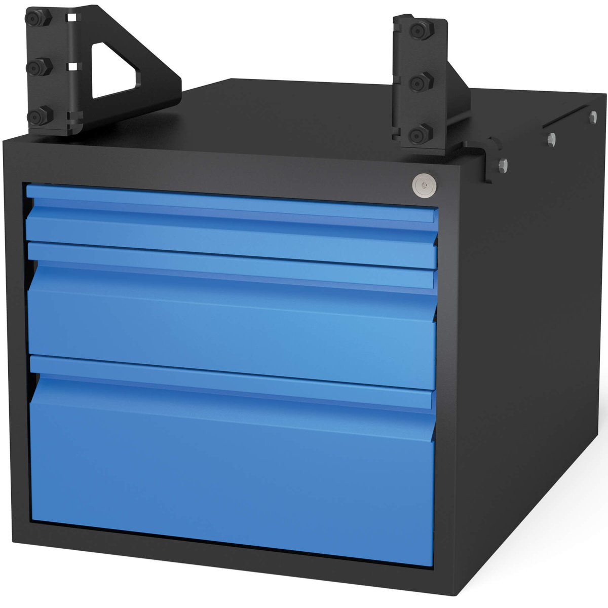 2 - 162990.2: Lockable 3 Drawer Sub Table Box Set for the System 16 PLUS Welding Tables - 16mm Welding Table Accessories by Siegmund - The Flattest, Most Reliable Welding Tables & Fixturing Accessories in the World