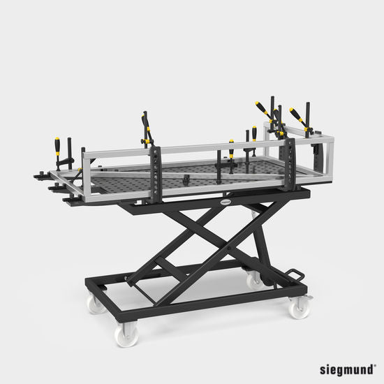 2 - 164050: Extension With 1 Row Of Holes For Perforated Plates (Nitrided) - 16mm Welding Table Accessories by Siegmund - The Flattest, Most Reliable Welding Tables & Fixturing Accessories in the World