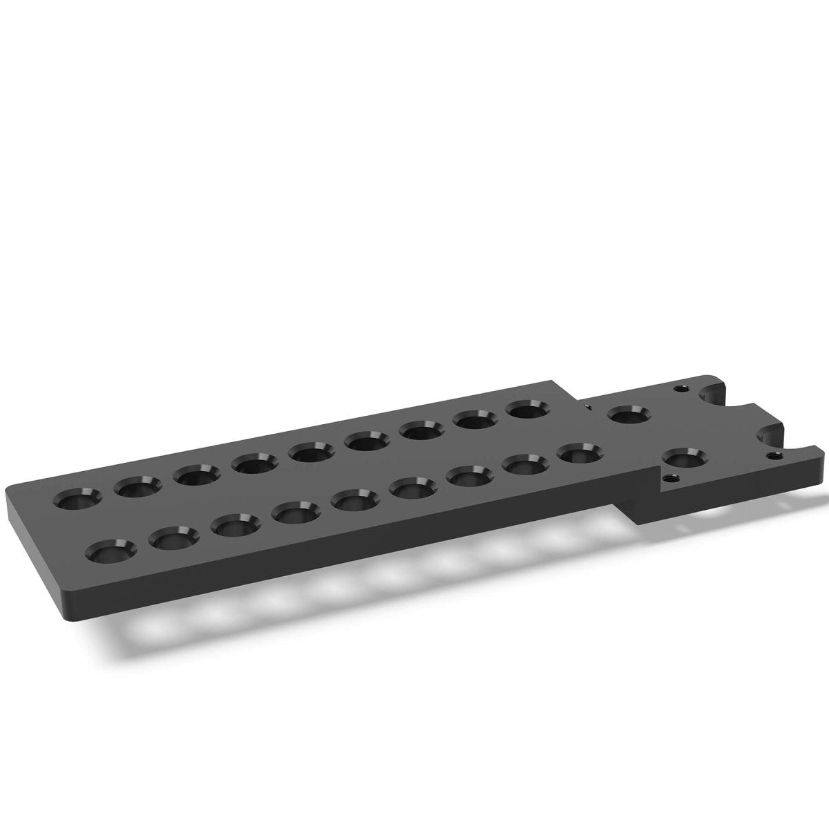 2 - 164055: Extension With 2 Rows Of Holes For Perforated Plates (Nitrided) - 16mm Welding Table Accessories by Siegmund - The Flattest, Most Reliable Welding Tables & Fixturing Accessories in the World