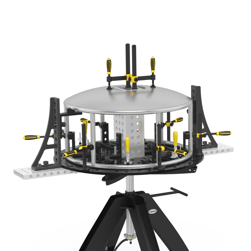 2-164210.X7: Ø 1,000mm Perforated Plate X8.7 (Plasma Nitrided) - System 16 Welding Tables by Siegmund - The Flattest, Most Reliable Welding Tables & Fixturing Accessories in the World