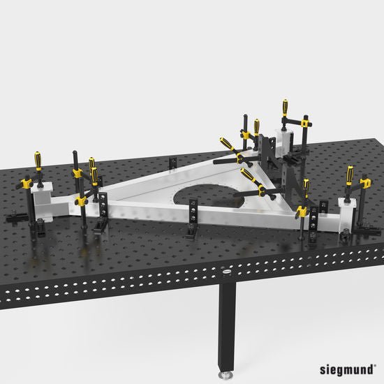 2 - 220110.N: 175mm L Stop and Clamping Square (Nitrided) - 22mm Welding Table Accessories by Siegmund - The Flattest, Most Reliable Welding Tables & Fixturing Accessories in the World