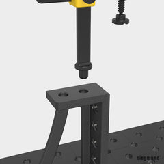 2 - 220116.N: 300x195mm Stop and Clamping Square (Nitrided) - 22mm Welding Table Accessories by Siegmund - The Flattest, Most Reliable Welding Tables & Fixturing Accessories in the World