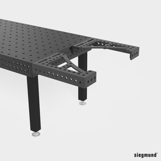 2 - 220134.N: 600mm GK Left Stop and Clamping Square (Nitrided) - 22mm Welding Table Accessories by Siegmund - The Flattest, Most Reliable Welding Tables & Fixturing Accessories in the World