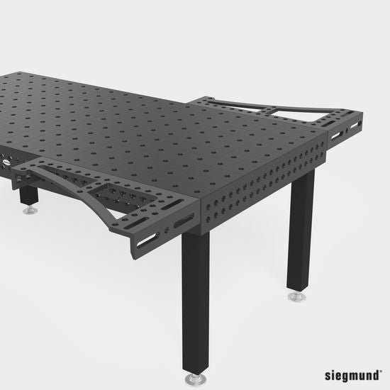 2 - 220144.N: 800mm GK Left Stop and Clamping Square (Nitrided) - 22mm Welding Table Accessories by Siegmund - The Flattest, Most Reliable Welding Tables & Fixturing Accessories in the World