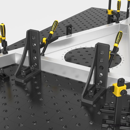 2 - 220152.N: 300mm G Stop and Clamping Square (Nitrided) - 22mm Welding Table Accessories by Siegmund - The Flattest, Most Reliable Welding Tables & Fixturing Accessories in the World