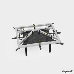 2 - 220190.N: Cast Iron Corner Connection (Nitrided) - 22mm Welding Table Accessories by Siegmund - The Flattest, Most Reliable Welding Tables & Fixturing Accessories in the World