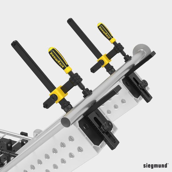 2 - 220190.N: Cast Iron Corner Connection (Nitrided) - 22mm Welding Table Accessories by Siegmund - The Flattest, Most Reliable Welding Tables & Fixturing Accessories in the World