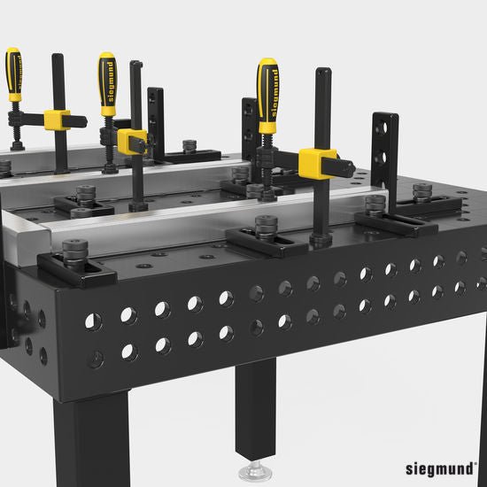 2 - 220410.N: 150mm L Universal Stop (Nitrided) - 22mm Welding Table Accessories by Siegmund - The Flattest, Most Reliable Welding Tables & Fixturing Accessories in the World