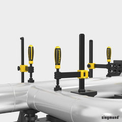 2 - 220610.1: Professional Screw Clamp (Burnished) - 22mm Welding Table Accessories by Siegmund - The Flattest, Most Reliable Welding Tables & Fixturing Accessories in the World