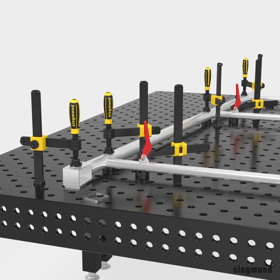 2 - 220610.1: Professional Screw Clamp (Burnished) - 22mm Welding Table Accessories by Siegmund - The Flattest, Most Reliable Welding Tables & Fixturing Accessories in the World